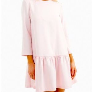Pink Sutton Peplum Dress the EDIT